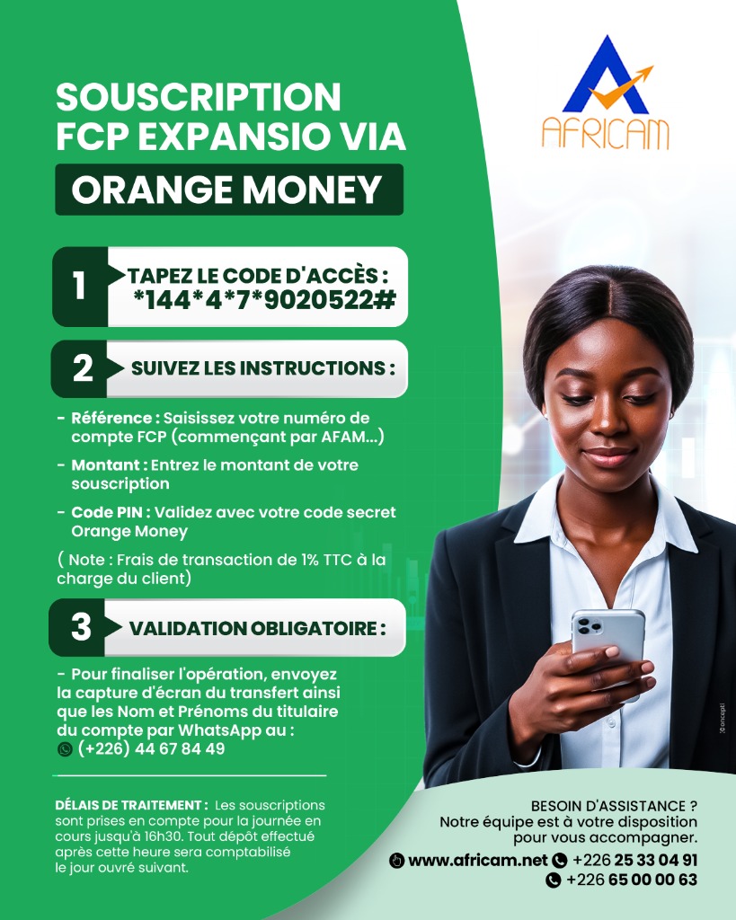 Souscription FCP EXPANSIO via Orange Money
